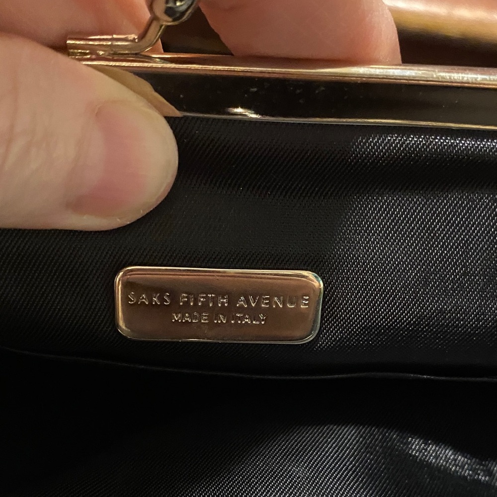 Elegant Vintage Black Velvet Fringe Saks Fifth Avenue  Vintage Evening Bag - Picture 7 of 15
